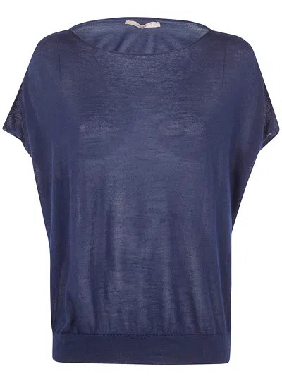 Nuur Oversized Short Sleeves T-shirt In Blue
