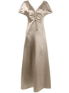 BARBARA CASASOLA gathered chest gown,DRYCLEANONLY