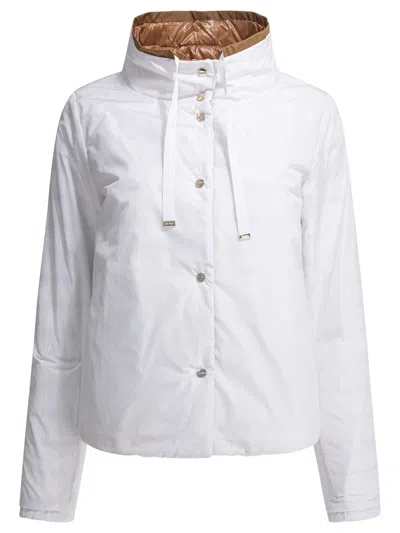 Herno Reversible Short Down Jacket In White
