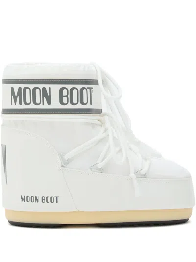 Moon Boot Mini Icon Low Nylon Boots In White