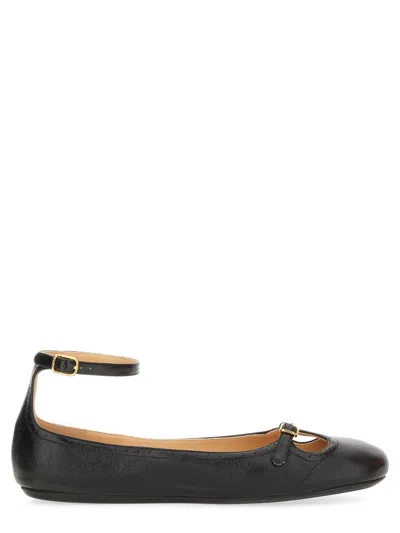 Chloé Misty Leather Ballerinas For Women In Black