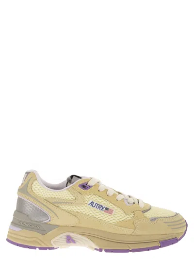 Autry Hyperway Suede And Mesh Trainers