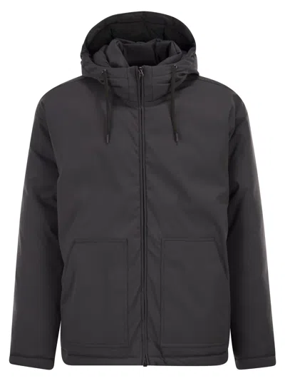 Herno Long-sleeved Down Jacket In Brown