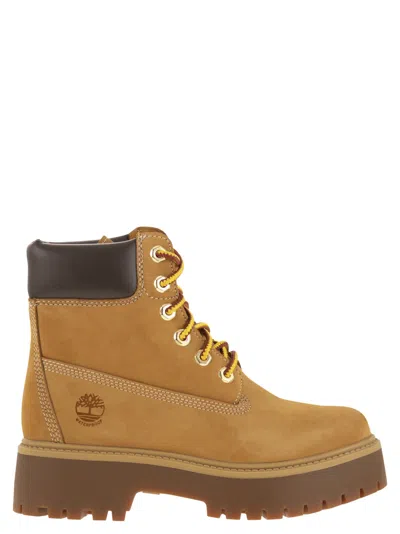 Timberland Womens Wheat Nubuck Premium 6-inch Leather Ankle Boots Eur 37 / 4 Uk In Brown