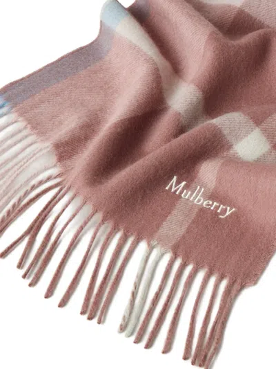 Mulberry Small Check Scarf In Multi