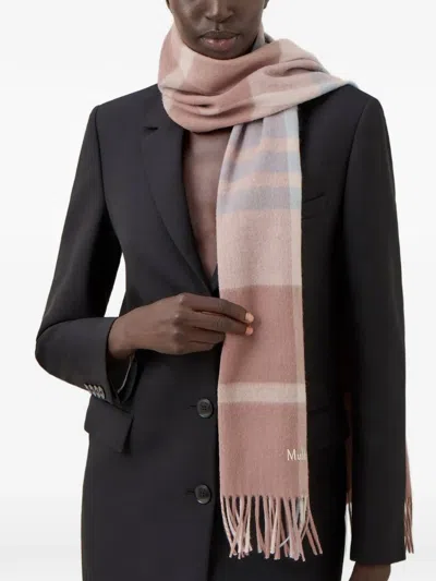 Mulberry Small Check Scarf In Multi