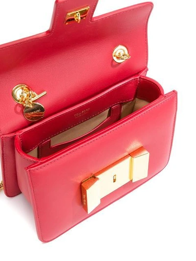 Shop Tom Ford Foldover Top Crossbody Bag In Red