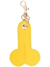 Jw Anderson Leather Keychain - Yellow & Orange