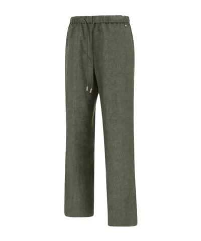 Herno Drawstring Trousers In Green