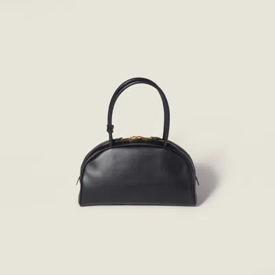 Miu Miu Black Calf Leather Bos Taurus Shoulder Bag
