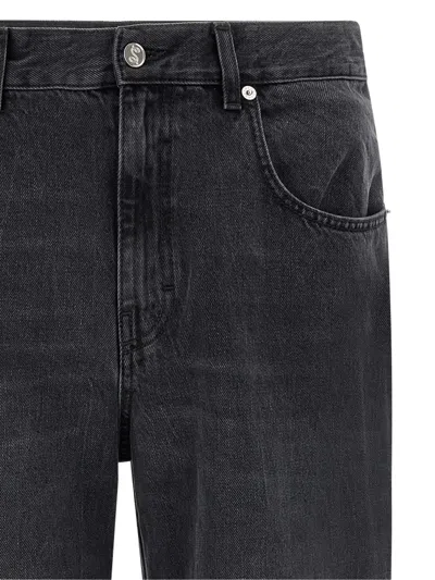 Séfr Sefr Relaxed Fit Worn Wash Jeans For Men In Gray