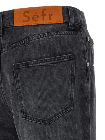 Séfr Sefr Relaxed Fit Worn Wash Jeans For Men In Gray