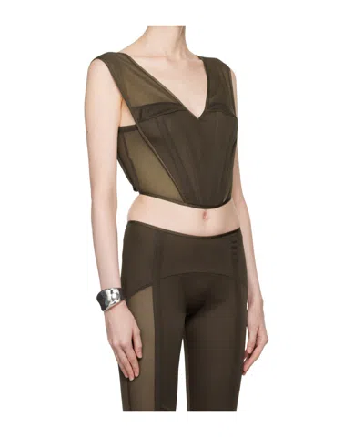 Knwls Brown Grace Bustier In Brown