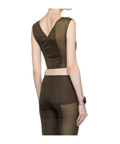 Knwls Brown Grace Bustier In Brown