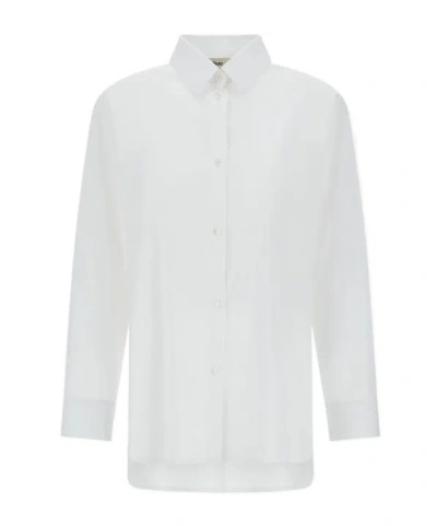 Herno Stylish Short Sleeve Button-up Shirt In White