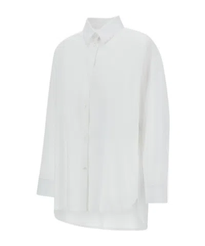 Herno Stylish Short Sleeve Button-up Shirt In White