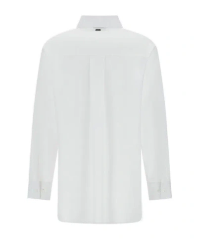 Herno Stylish Short Sleeve Button-up Shirt In White