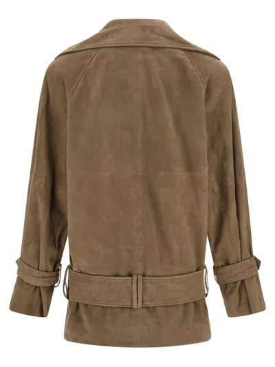 Rotate Birger Christensen Rotate Oversized Jacket In Brown