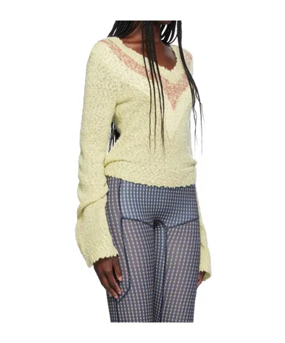 Knwls Beige Explosion Sweater In Neutral