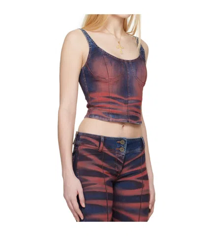 Knwls Harley Corset Top In Multi