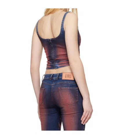 Knwls Harley Corset Top In Multi