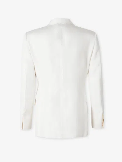Tom Ford Single-breasted Blazer In White
