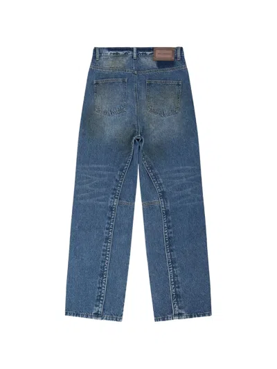 Andersson Bell Studded-detail Jeans In Blue