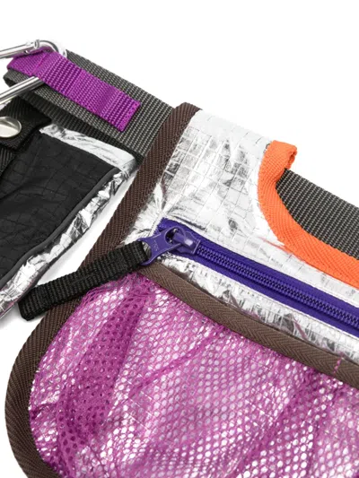 Kolor Multi-pocket Belt Bag In Gray