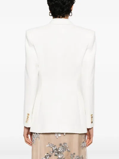 Blumarine Double-breasted Blazer In Neutral