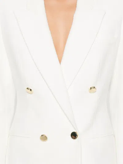 Blumarine Double-breasted Blazer In Neutral