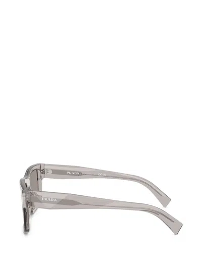Prada Square-frame Sunglasses In Gray