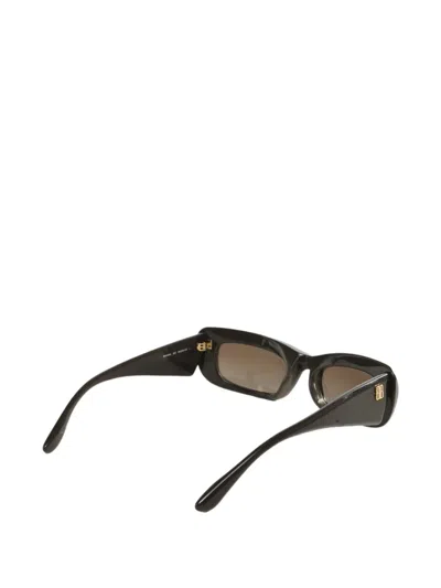 Balenciaga Diva Rectangle-frame Sunglasses In Brown