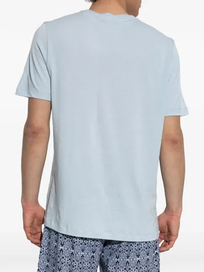 Hanro Damask-pattern Pyjama Set In Blue