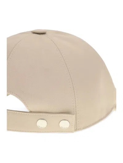Max Mara Logo-embroidered Baseball Cap In Neutral