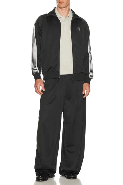 Needles Track Jacket Poly Smooth In Black