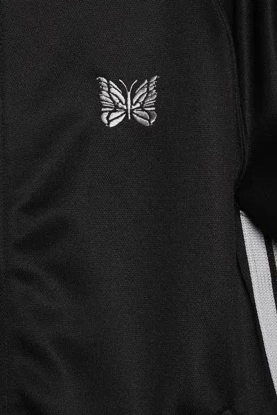 Needles Track Jacket Poly Smooth In Black