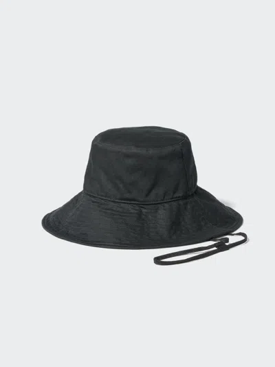 Uniqlo Women's Uv Protection Cotton Linen Wide Brim Hat Black  Us In White