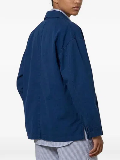 La Piscine Patch-pocket Jacket In Blue
