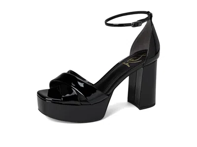 Sam Edelman Jullian Ankle Strap Platform Sandal In Black