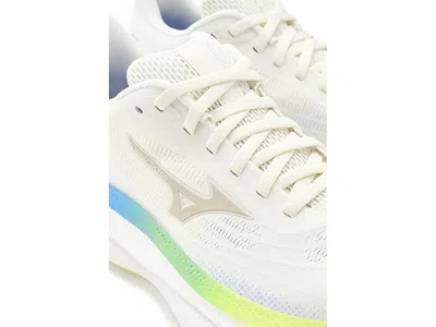 Mizuno Womens  Wave Sky 9 Wide In Snow White/silver Birch