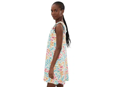 Cece Floral Bow Strap A-line Dress In Multi