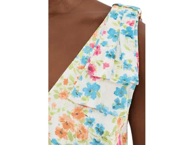 Cece Floral Bow Strap A-line Dress In Multi