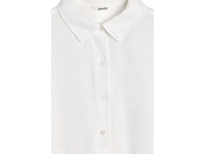 Splendid Stella Linen Button Down In White