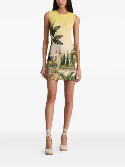 Alice And Olivia Wynell Fitted Mini Dress In Multi