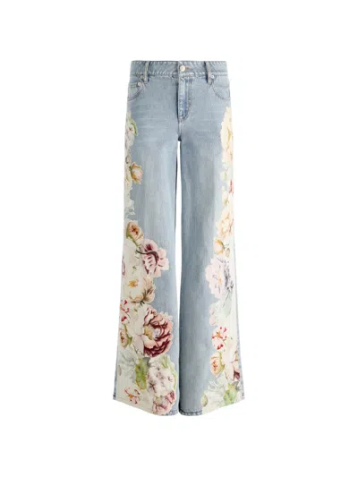 AMAZING FLORAL-PRINT JEANS