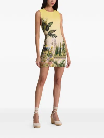 Alice And Olivia Wynell Fitted Mini Dress In Multi