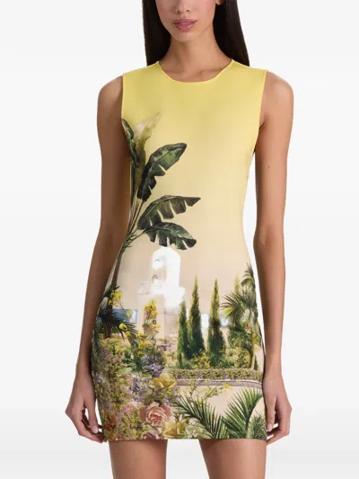 Alice And Olivia Wynell Fitted Mini Dress In Multi