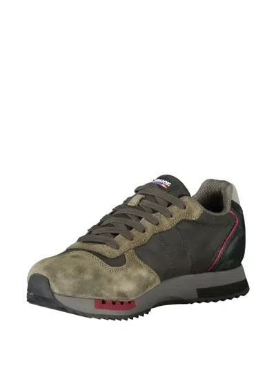 Blauer Black Leather Men Sneaker In Multi
