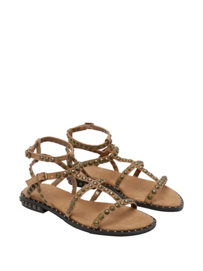 Ash Precious Stud-embellished Sandals In Neutral