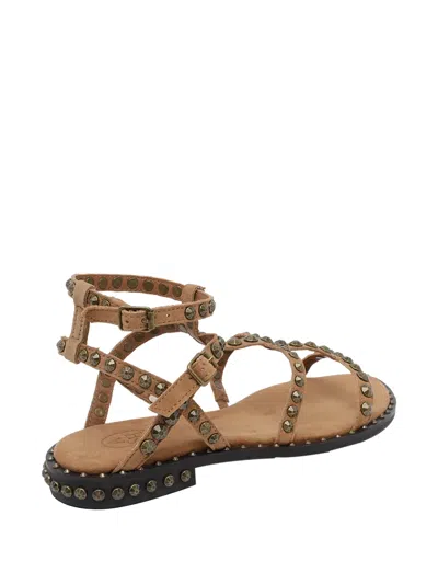 Ash Precious Stud-embellished Sandals In Neutral
